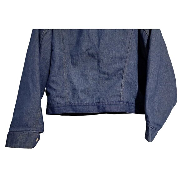 Vintage 1970s Montgomery Ward 101 Blanket Lined Denim Trucker Jacket Men's Size - Picture 10 of 11